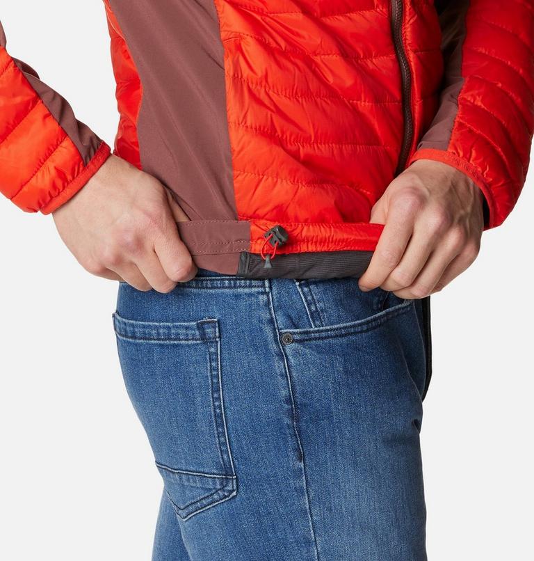 Powder Pass Hooded Jacket, Color: Spicy, Light Raisin, image 6