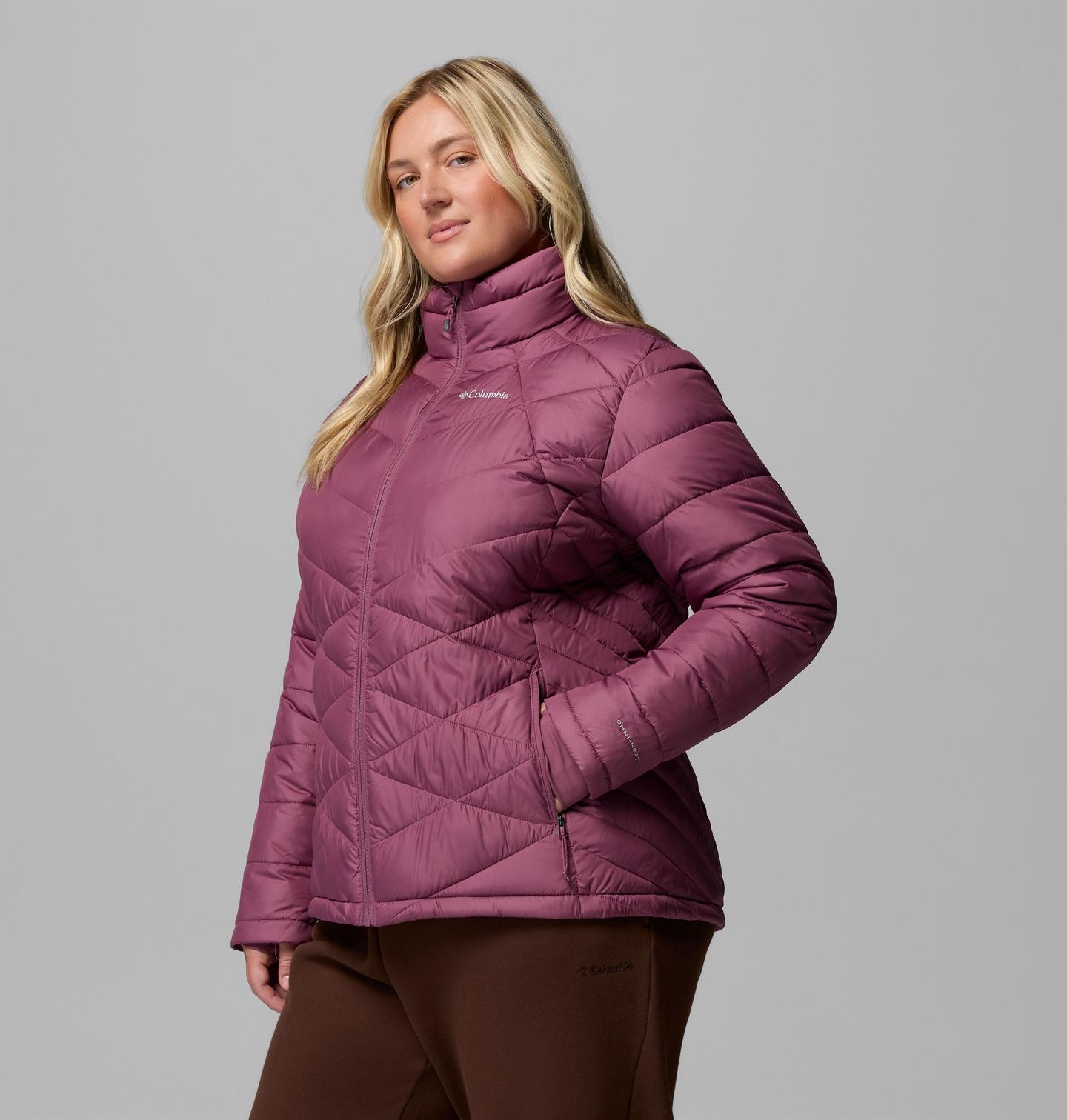Женская куртка Columbia Heavenly Jacket - Plus Size, цвет: Состаренный розовато-лиловый — фото 4