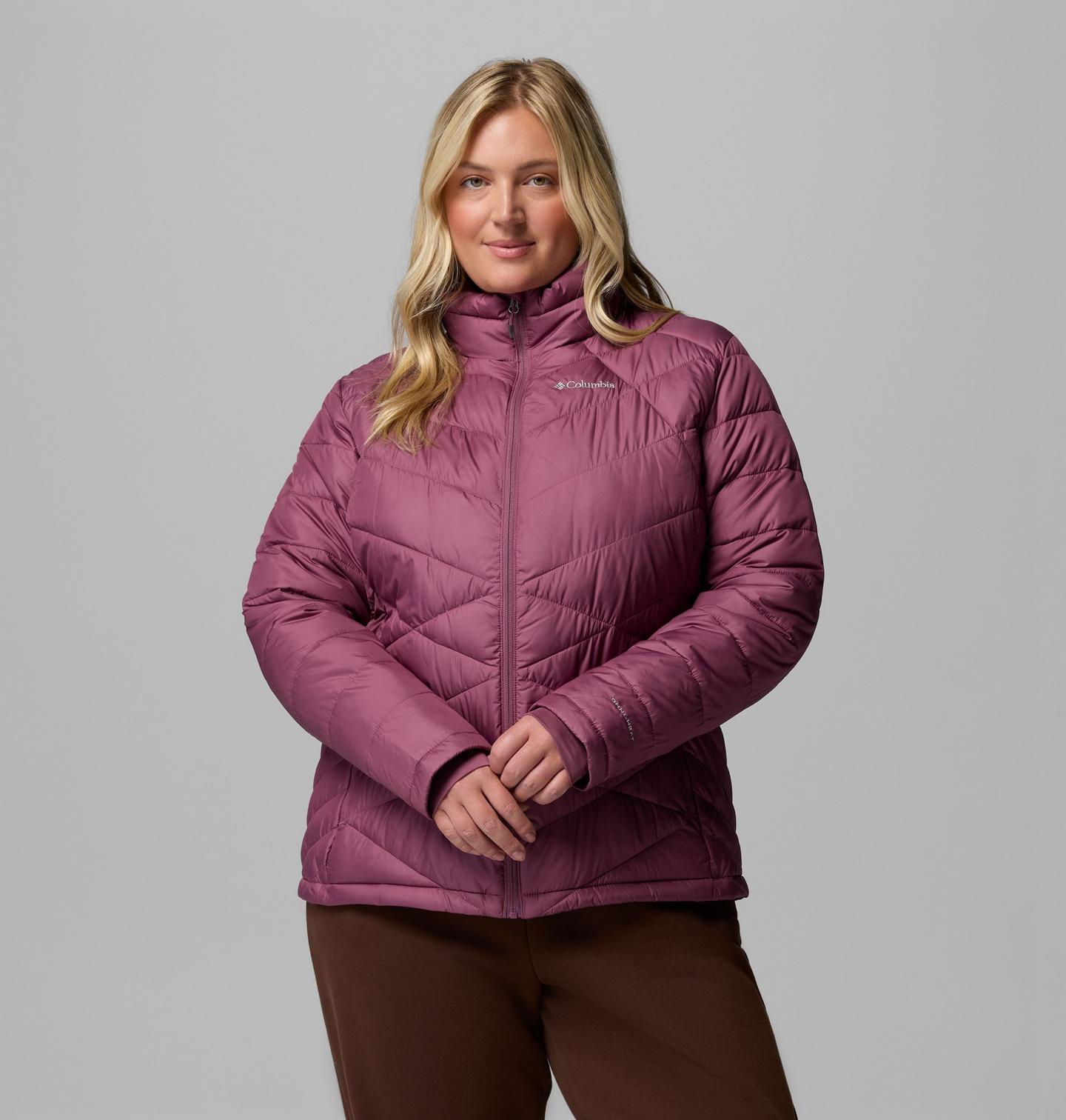 Женская куртка Columbia Heavenly Jacket - Plus Size, цвет: Состаренный розовато-лиловый — фото 1