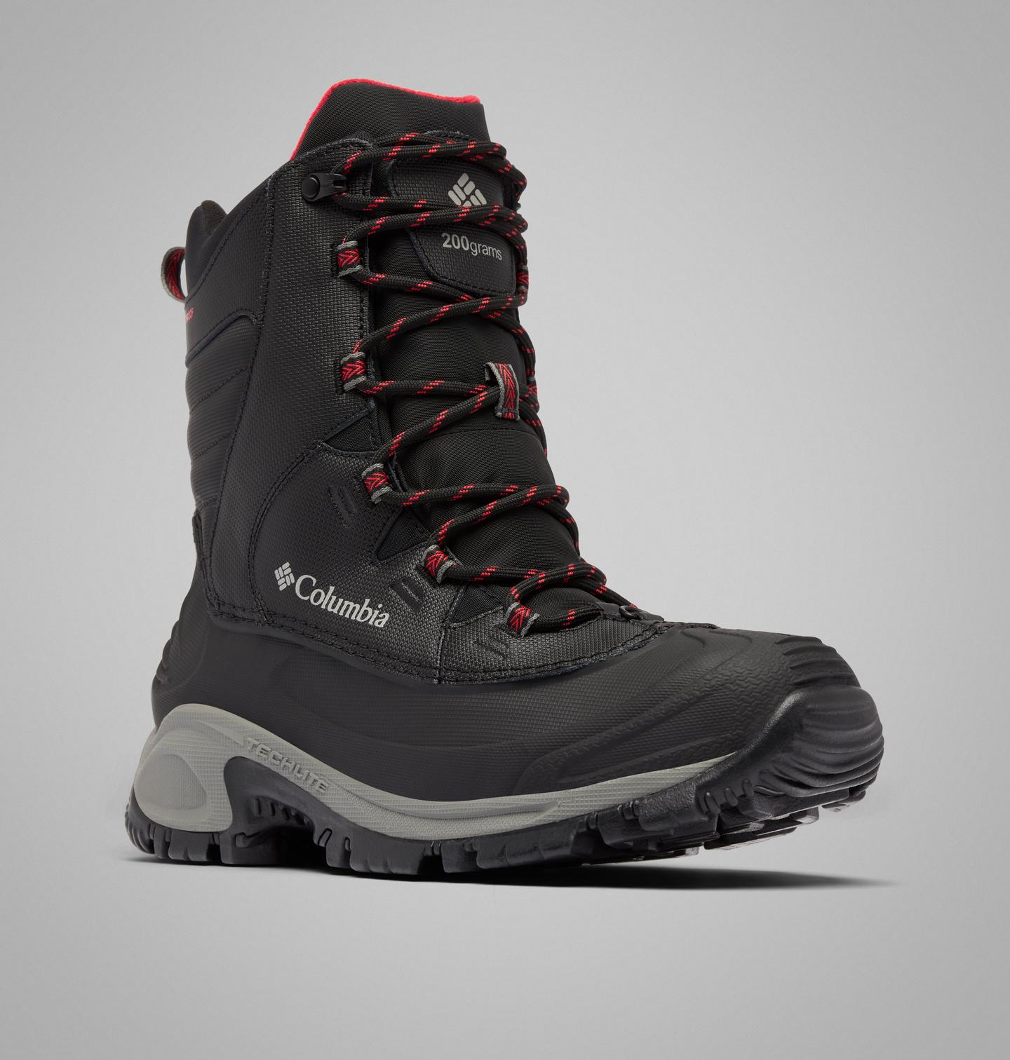 Мужские ботинки Columbia Bugaboot III Boot, цвет: Чёрный / Красный — фото 3