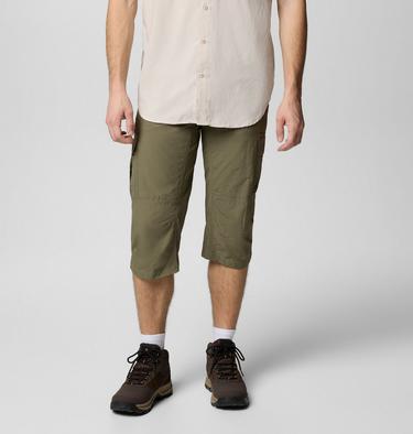 Men's Silver Ridge II Capri Trousers, Color: Stone Green, image 1