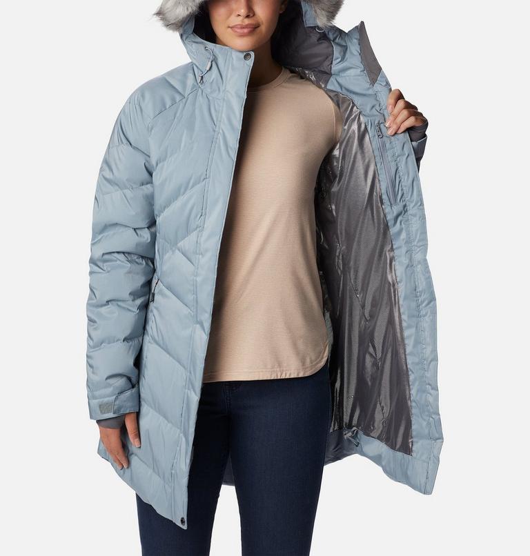 Women’s Lay D Down II Mid Jacket, Color: Tradewinds Grey Sheen, image 5