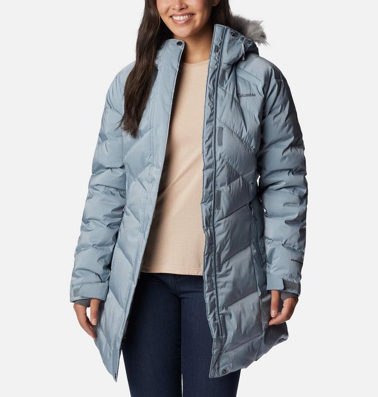 Women’s Lay D Down II Mid Jacket, Color: Tradewinds Grey Sheen, image 6