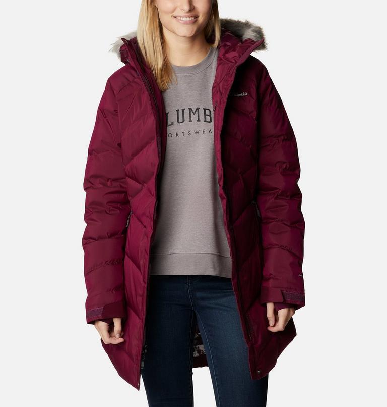 Women&rsquo;s Lay D Down II Mid Jacket, Color: Marionberry Sheen, image 10