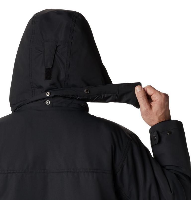 Men's Rugged Path Parka, Color: Black, image 4