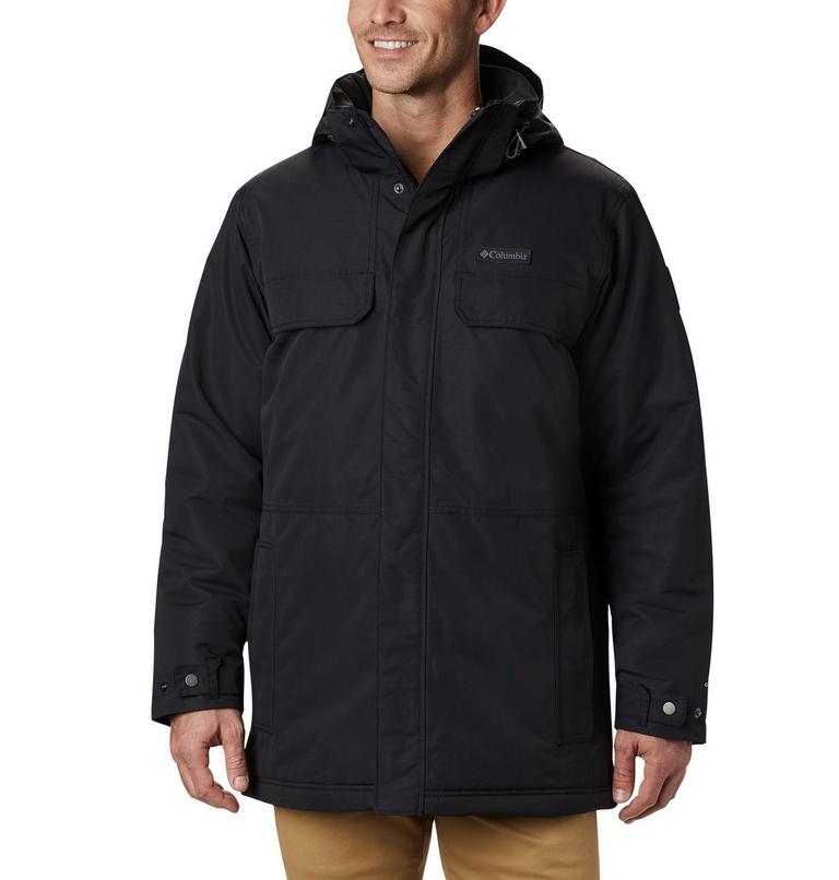 Men's Rugged Path Parka, Color: Black, image 1