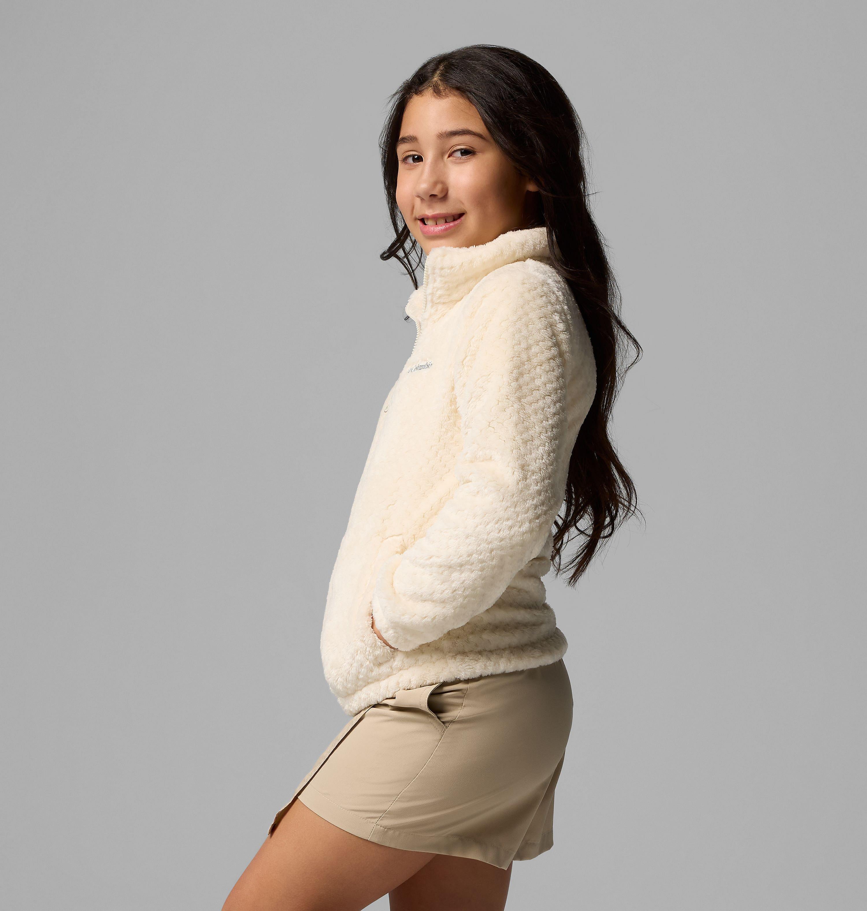Girls' Fire Side Sherpa Jacket | 192 | XXS 4