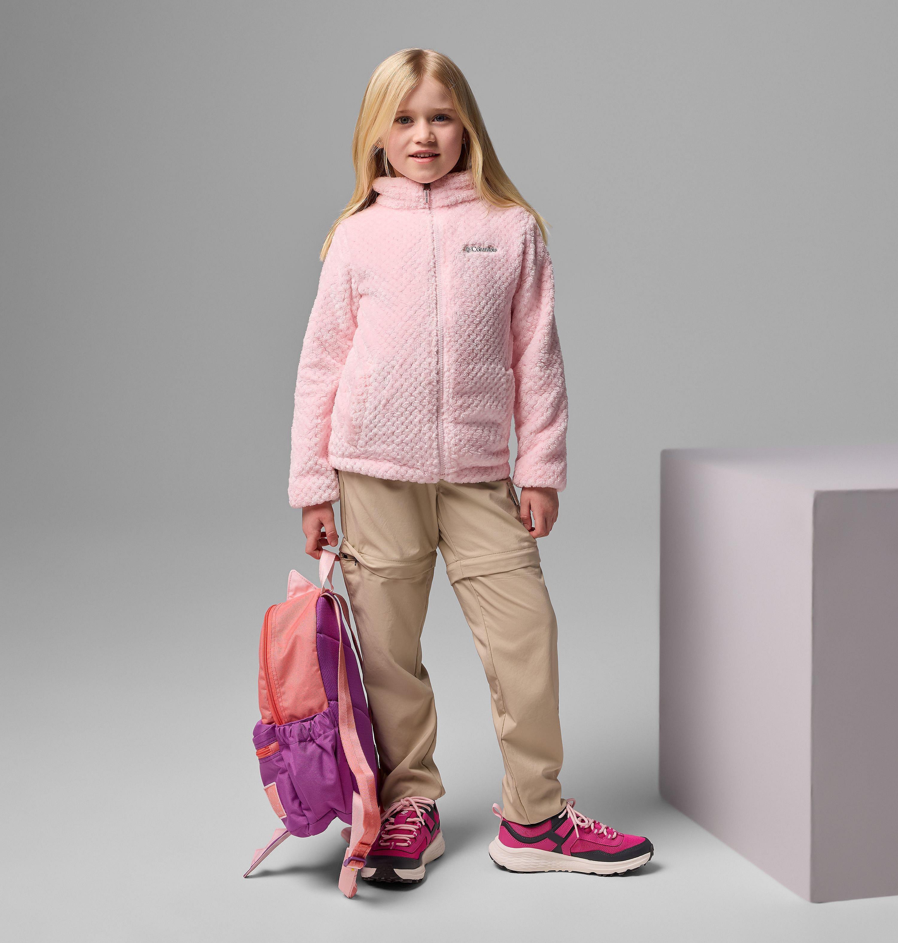 Girls' Fire Side Sherpa Jacket | 608 | XXS 5