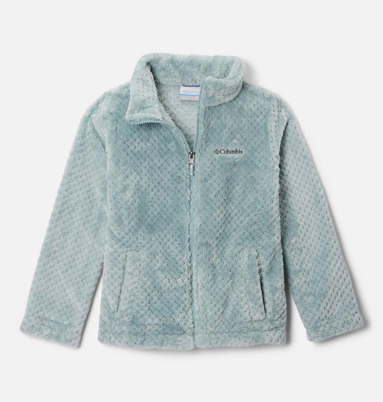 Girls' Fire Side Sherpa Fleece Jacket, Color: Crushed Blue, image 1
