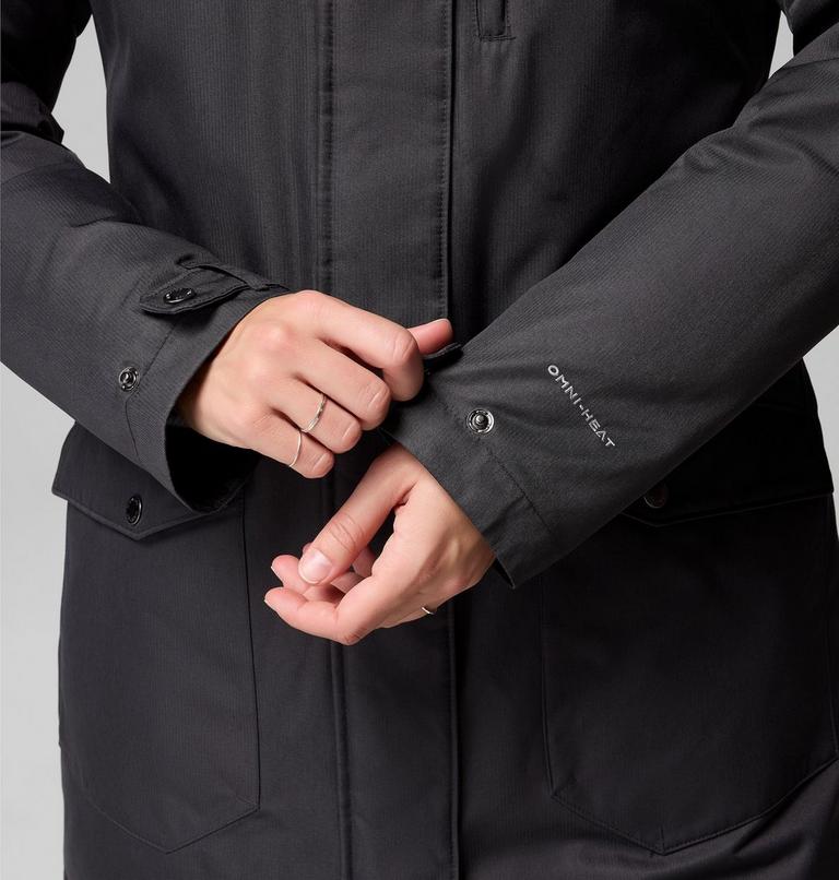 Women's Suttle Mountain Long Insulated Jacket, Color: Black, image 8