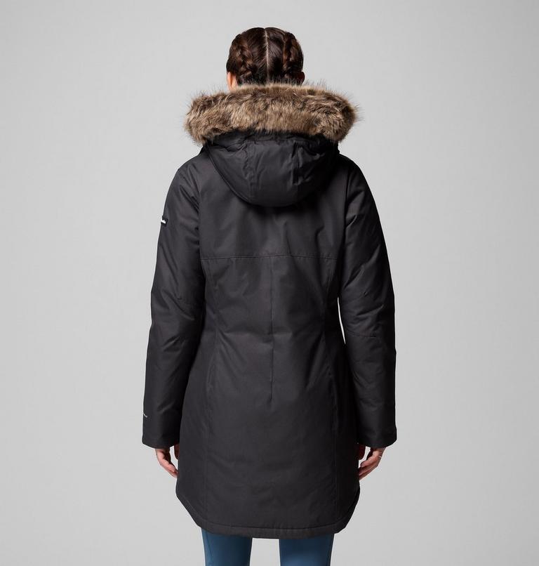 Women's Suttle Mountain Long Insulated Jacket, Color: Black, image 3