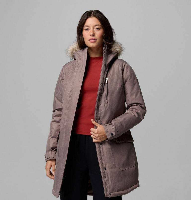 Women's Suttle Mountain Long Synthetic Down Parka, Color: Iron, image 5