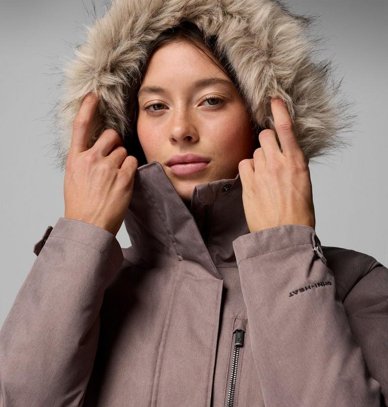 Women's Suttle Mountain Long Synthetic Down Parka, Color: Iron, image 7
