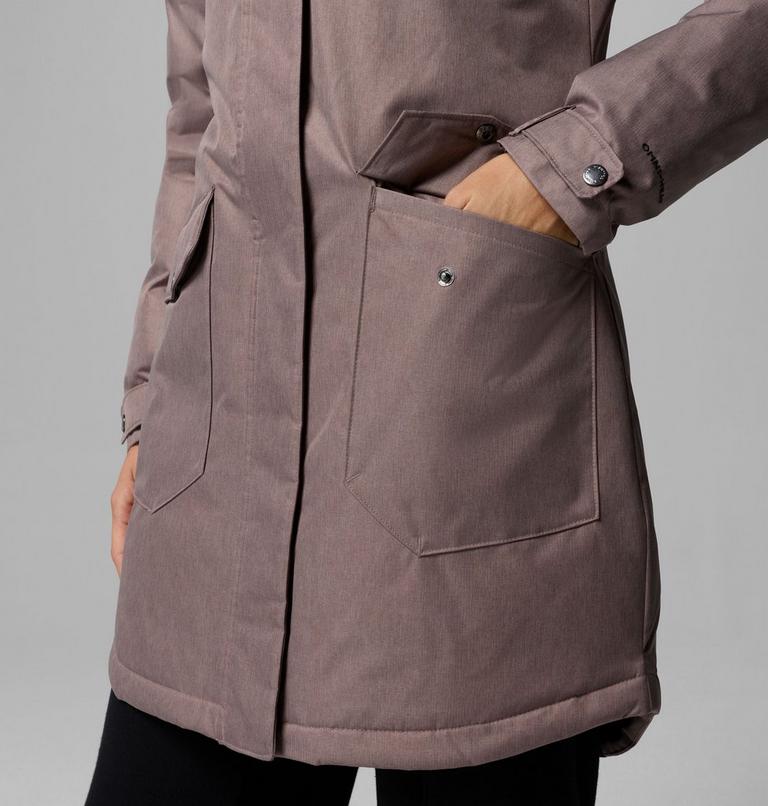 Women's Suttle Mountain Long Synthetic Down Parka, Color: Iron, image 10