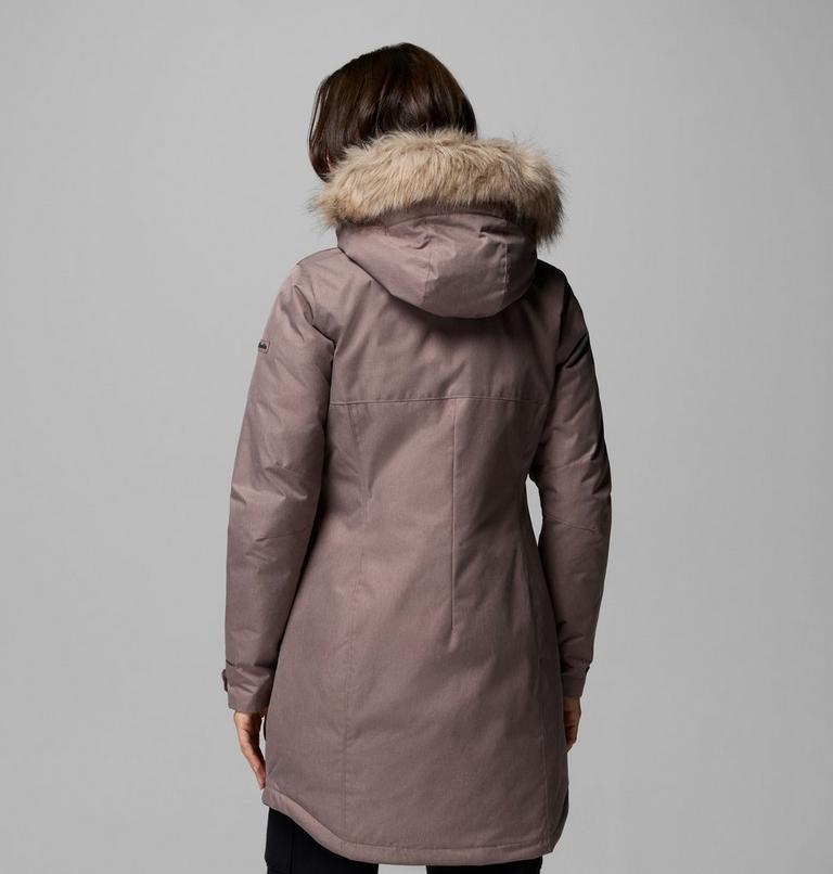 Women's Suttle Mountain Long Synthetic Down Parka, Color: Iron, image 3