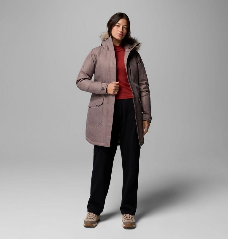 Women's Suttle Mountain Long Synthetic Down Parka, Color: Iron, image 2