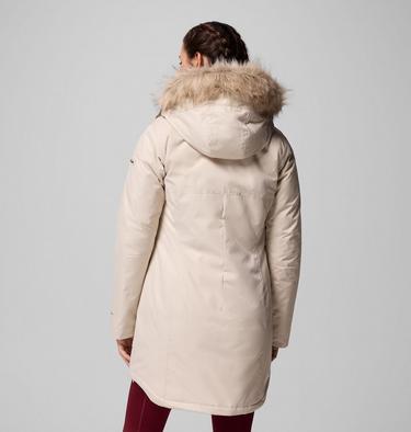 Women's Suttle Mountain Long Synthetic Down Parka, Color: Dark Stone, image 3