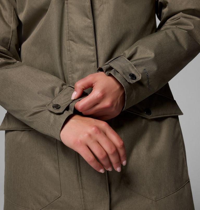 Women's Suttle Mountain Long Synthetic Down Parka, Color: Stone Green, image 8