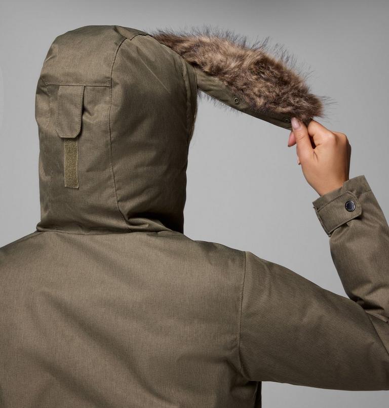 Women's Suttle Mountain Long Synthetic Down Parka, Color: Stone Green, image 9