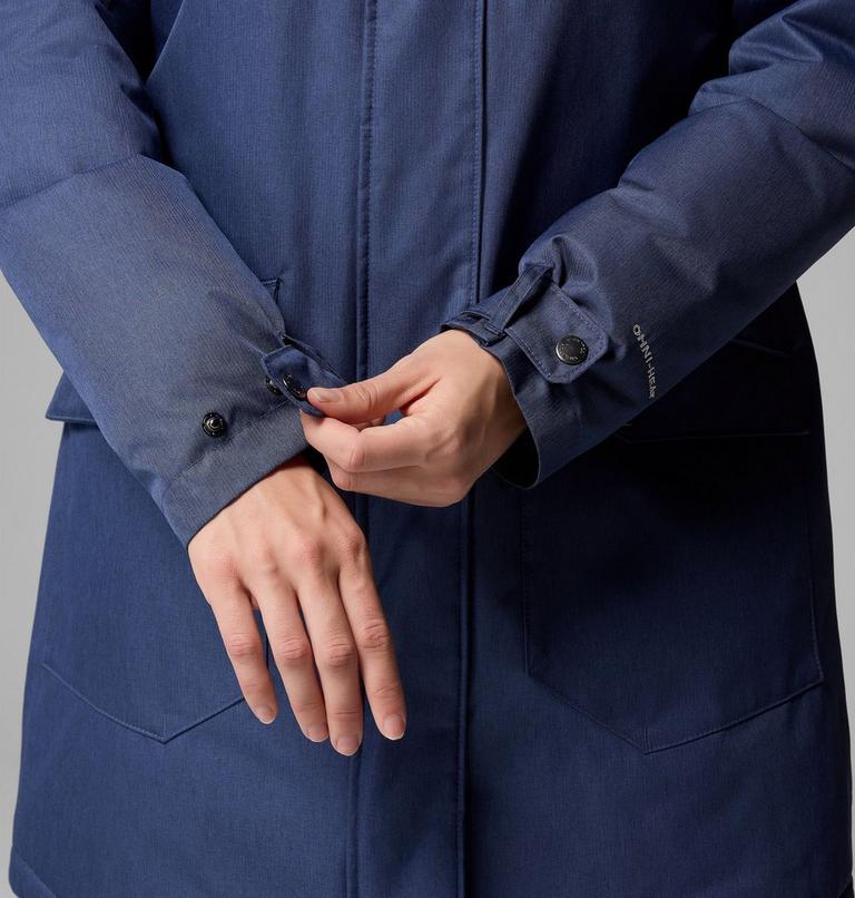Women's Suttle Mountain Long Insulated Jacket, Color: Collegiate Navy, image 8
