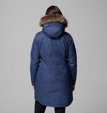 Women's Suttle Mountain Long Synthetic Down Parka, Color: Collegiate Navy, image 11