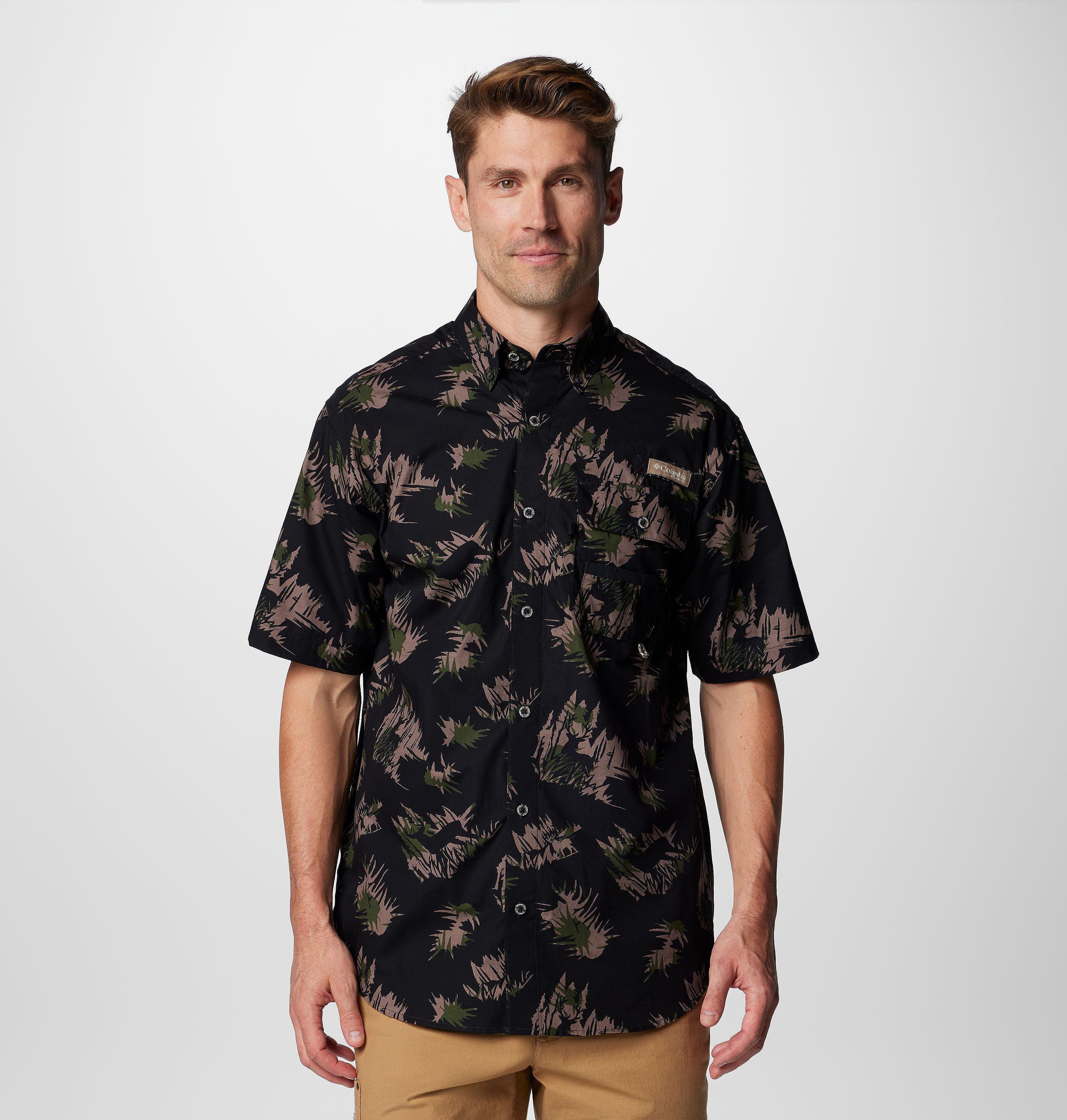 AFB スパンコールシャツ　カモ柄　KOHH kohjiya Men's PHG Super Sharptail Short Sleeve Shirt | Columbia