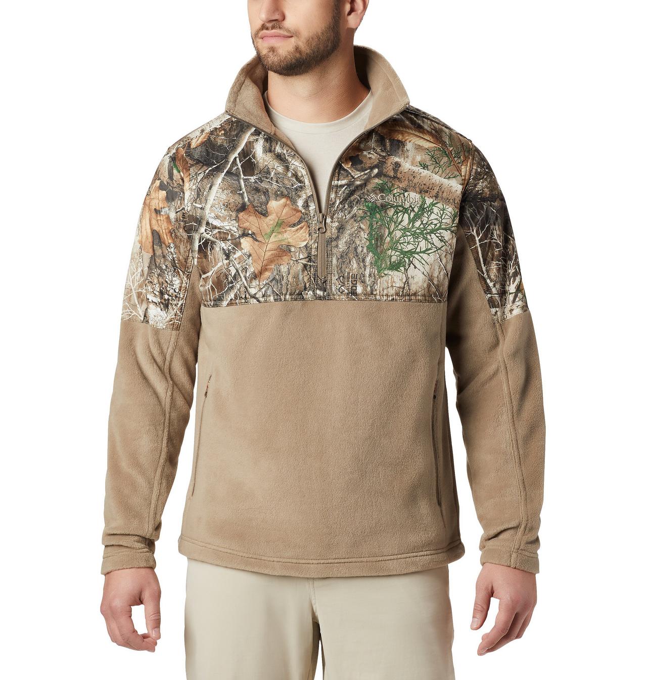 Men’s PHG™ Fleece Overlay 1/4 Zip Pullover 1