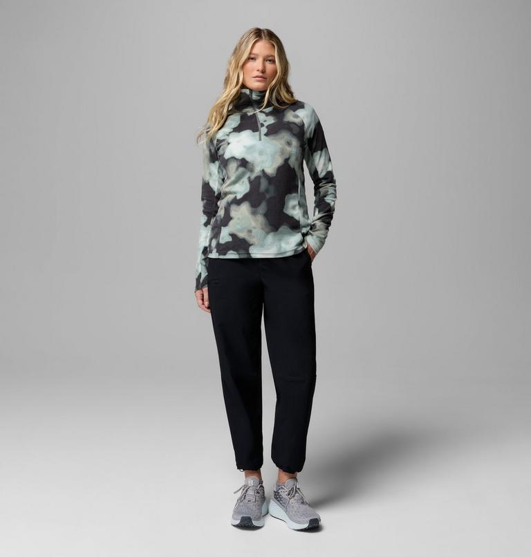 Polaire Demi-Zip &agrave; Imprim&eacute; Glacial IV Femme, Color: Sedona Sage Dyeflower, image 2