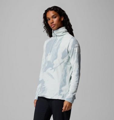 Polaire Demi-Zip à Imprimé Glacial IV Femme, Color: Crushed Blue Snowflight Tonal, image 8