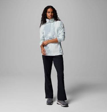 Women's Glacial IV Print Half Zip Fleece, Color: Crushed Blue Snowflight Tonal, image 4