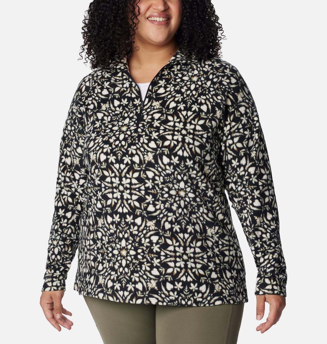Women's Glacial™ IV Print Half Zip Pullover - Plus Size 1