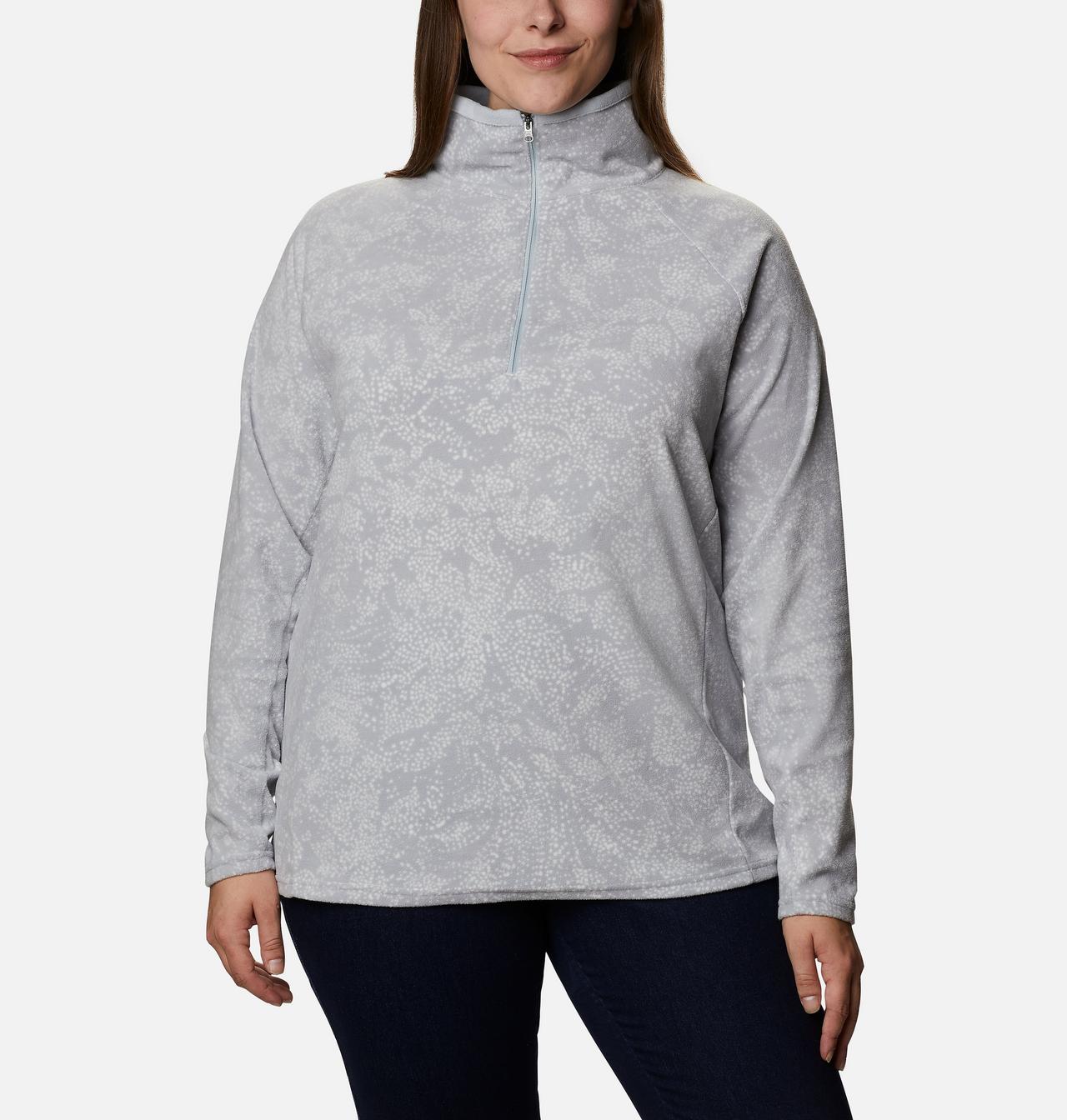 Women's Glacial™ IV Print Half Zip Pullover - Plus Size 1