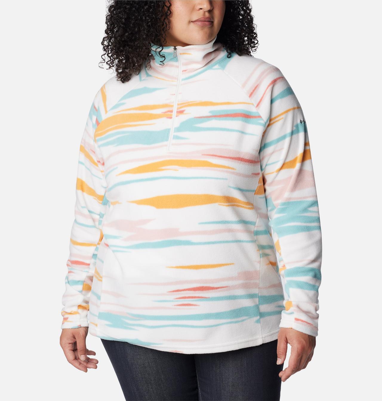 Women's Glacial™ IV Print Half Zip Pullover - Plus Size 5