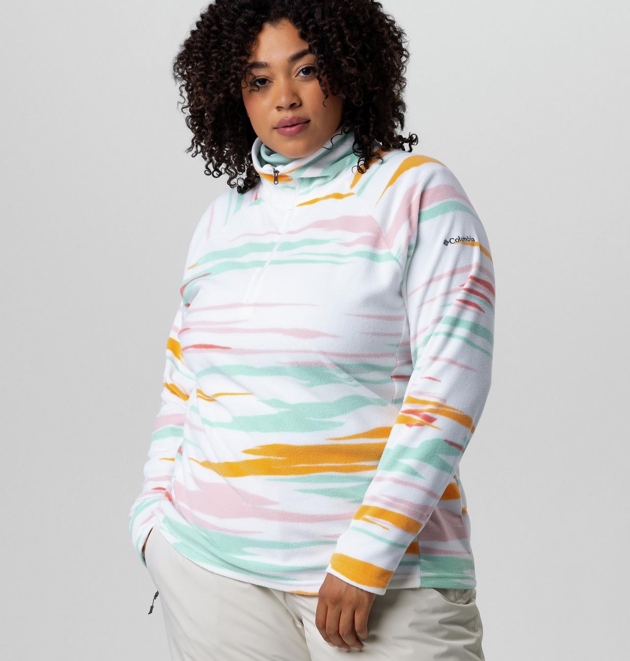 Women's Glacial™ IV Print Half Zip Pullover - Plus Size 6