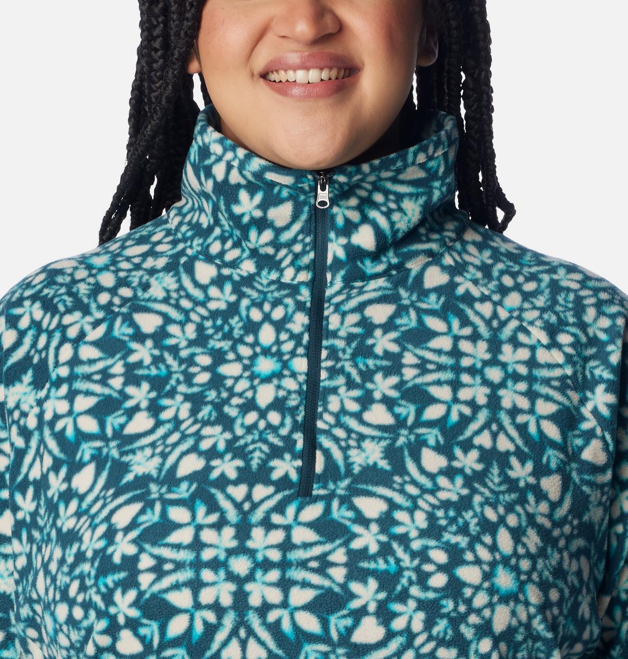 Women's Glacial™ IV Print Half Zip Pullover - Plus Size 4