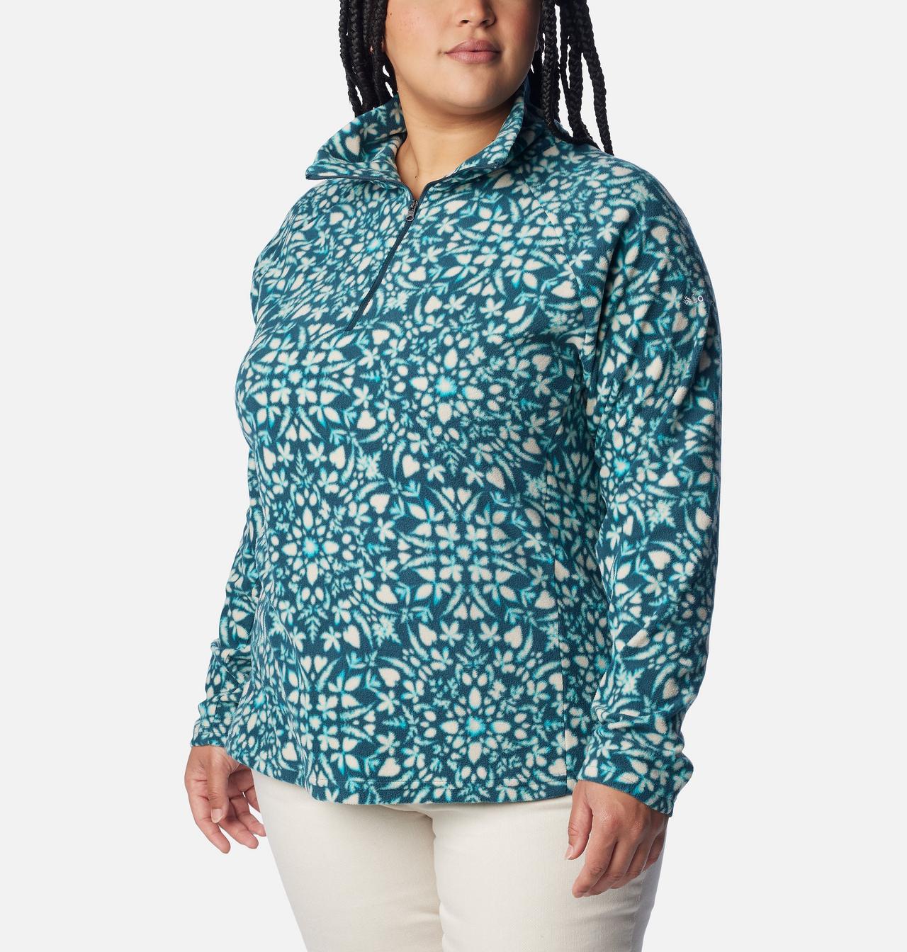 Women's Glacial™ IV Print Half Zip Pullover - Plus Size 5