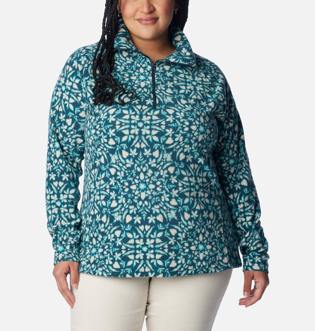 Women's Glacial™ IV Print Half Zip Pullover - Plus Size 1
