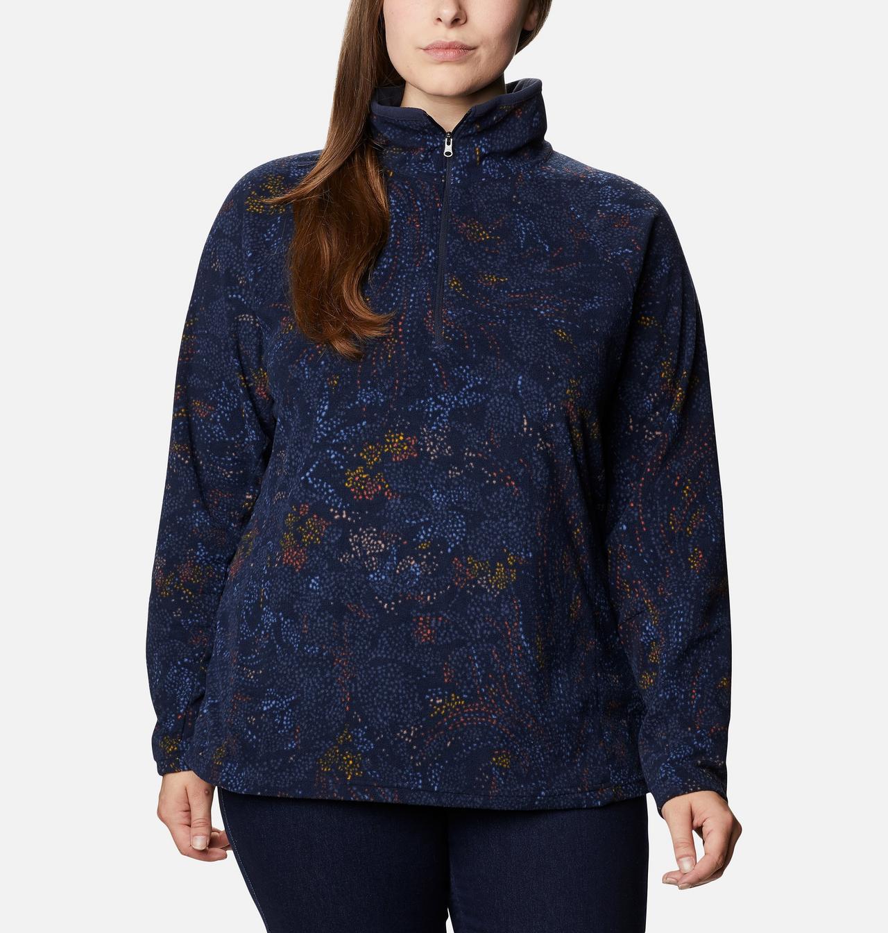 Women's Glacial™ IV Print Half Zip Pullover - Plus Size 1