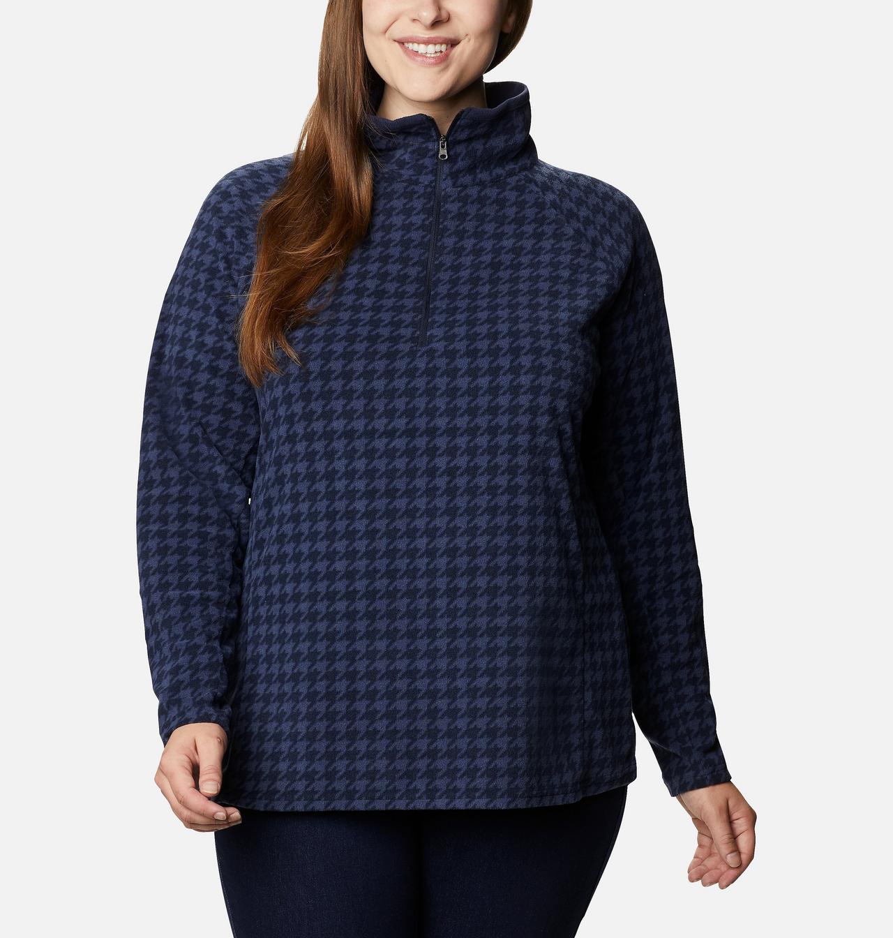 Women's Glacial™ IV Print Half Zip Pullover - Plus Size 1