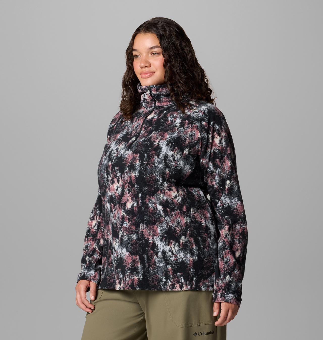 Women's Glacial™ IV Print Half Zip Pullover - Plus Size 4