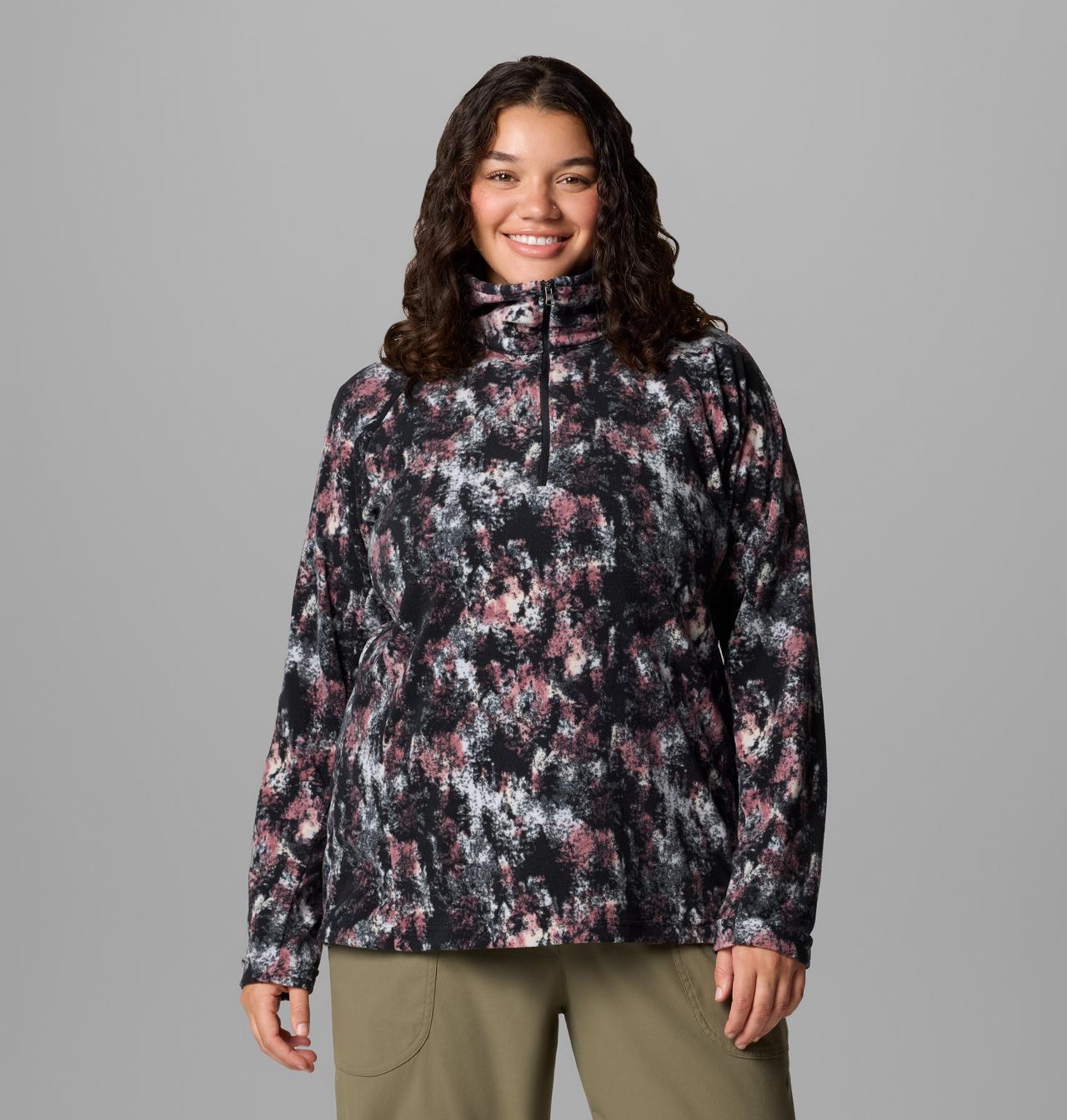 Women's Glacial™ IV Print Half Zip Pullover - Plus Size 1