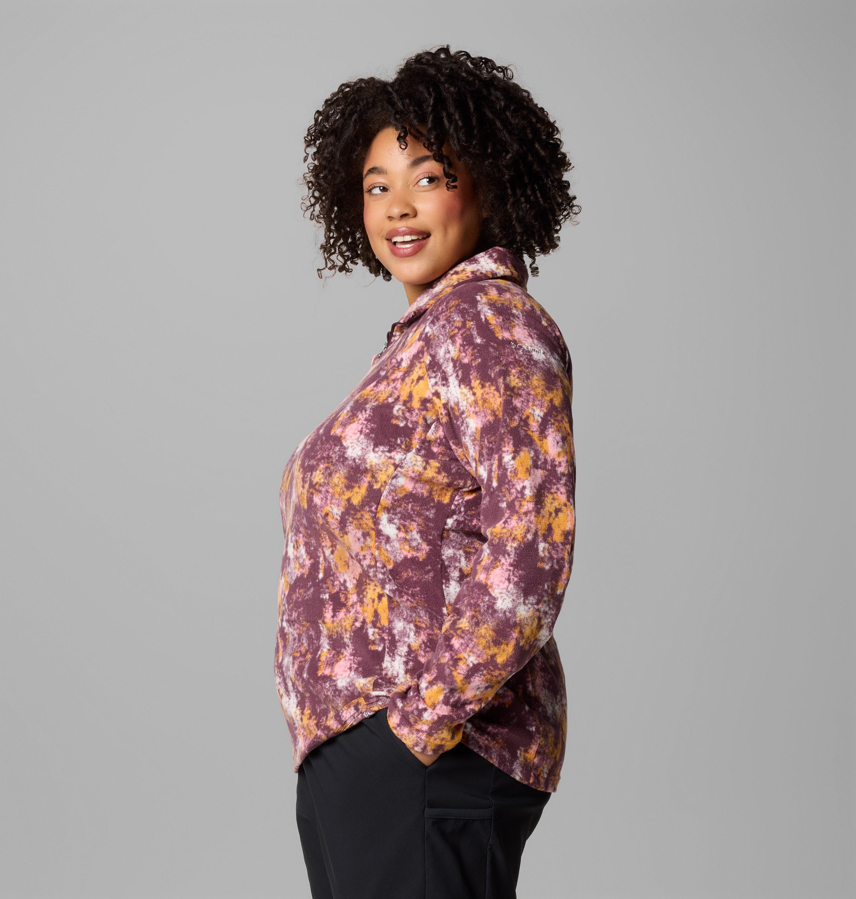 Women's Glacial IV Print Half Zip Pullover - Plus Size 4