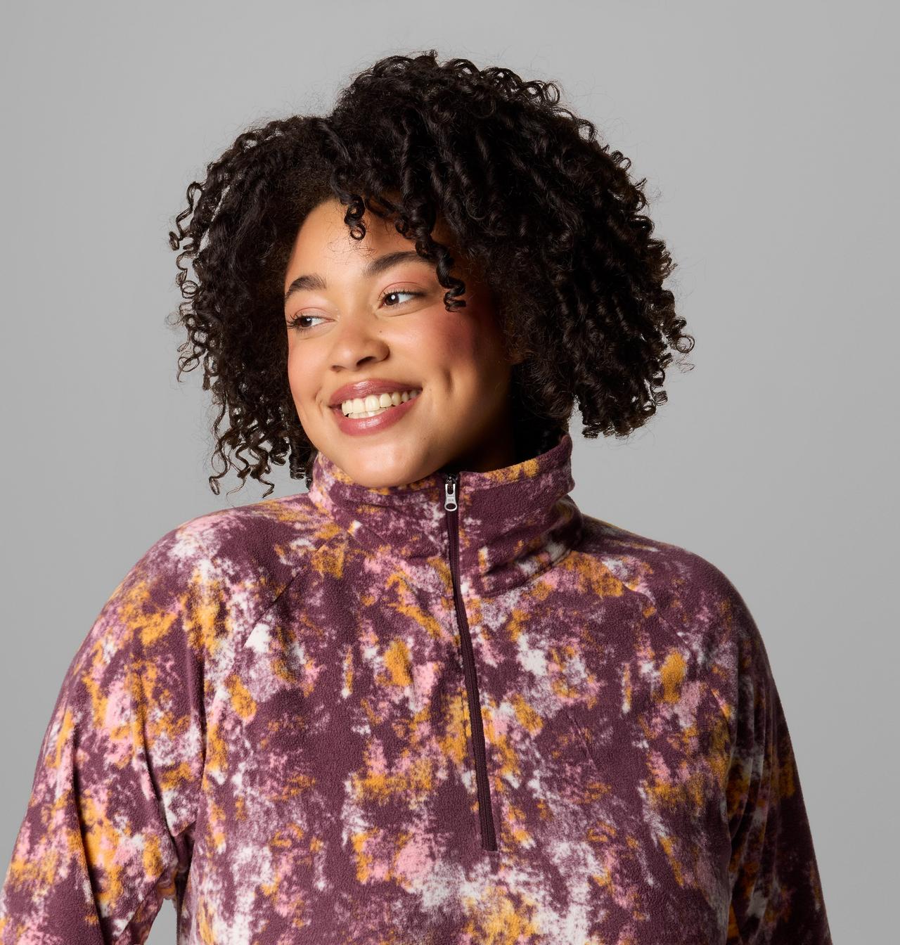 Women's Glacial™ IV Print Half Zip Pullover - Plus Size 5