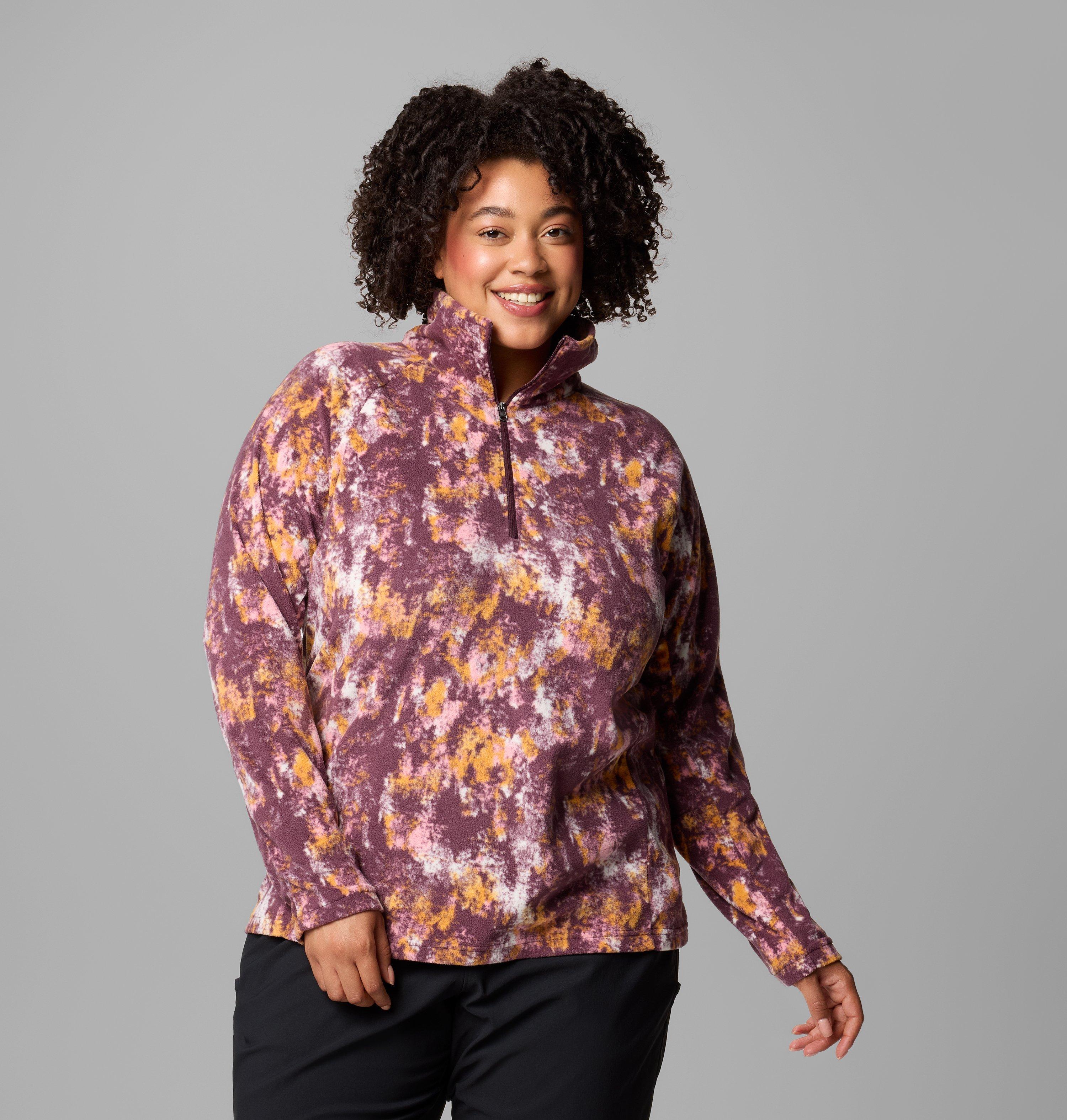 Women's Glacial IV Print Half Zip Pullover - Plus Size 1