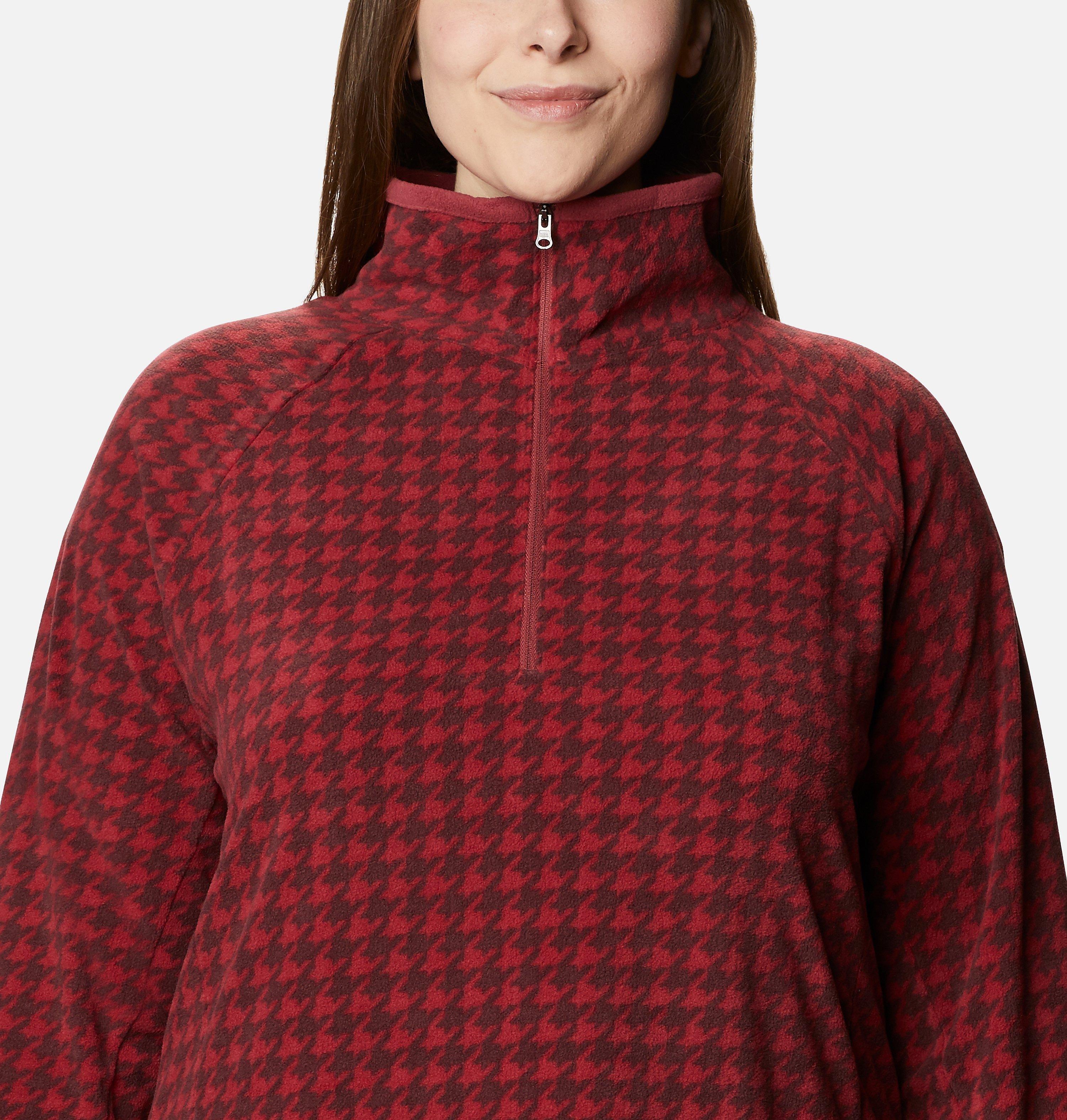 Women's Glacial IV Print Half Zip Pullover - Plus Size 4