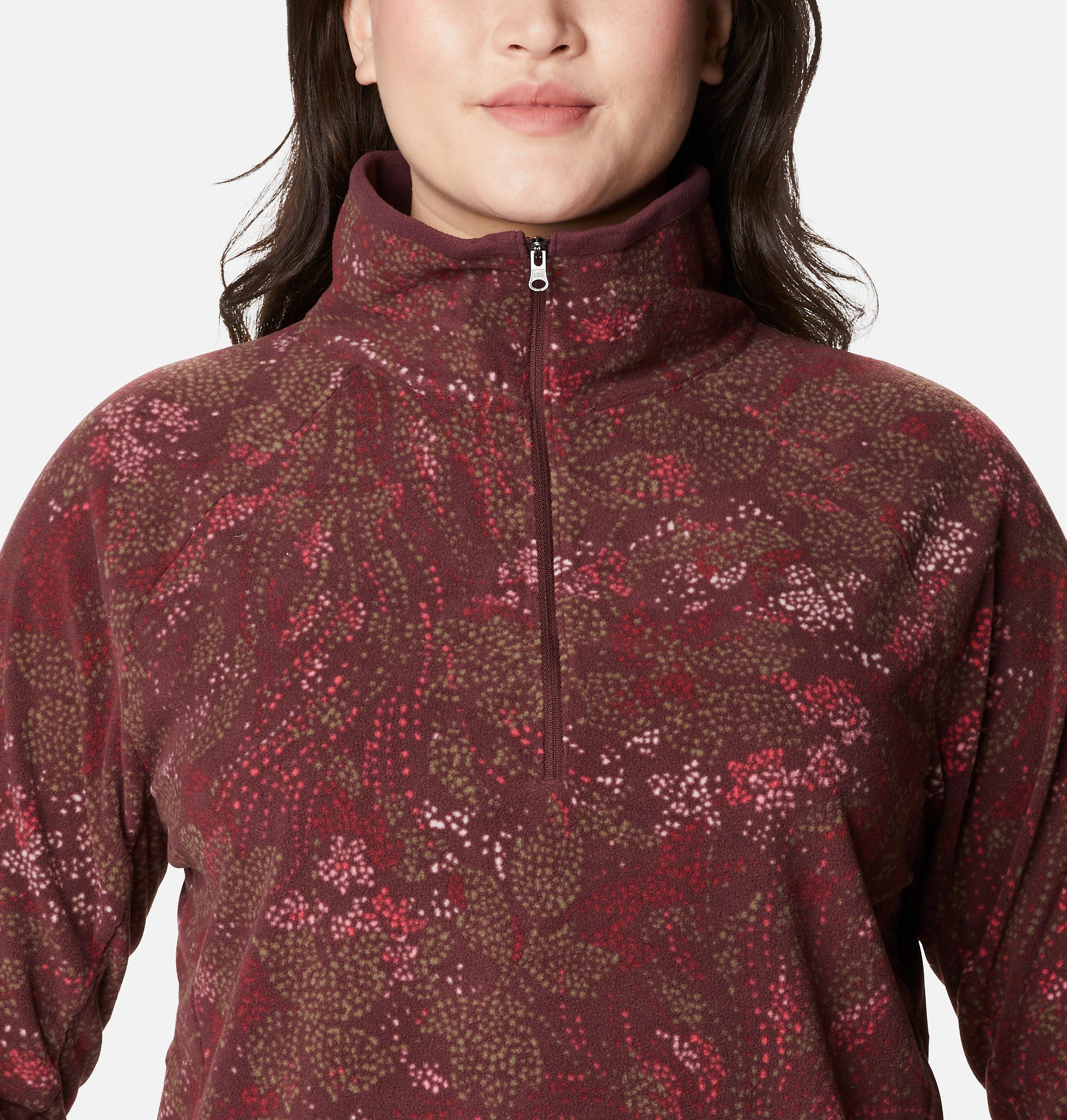 Women's Glacial IV Print Half Zip Pullover - Plus Size 4