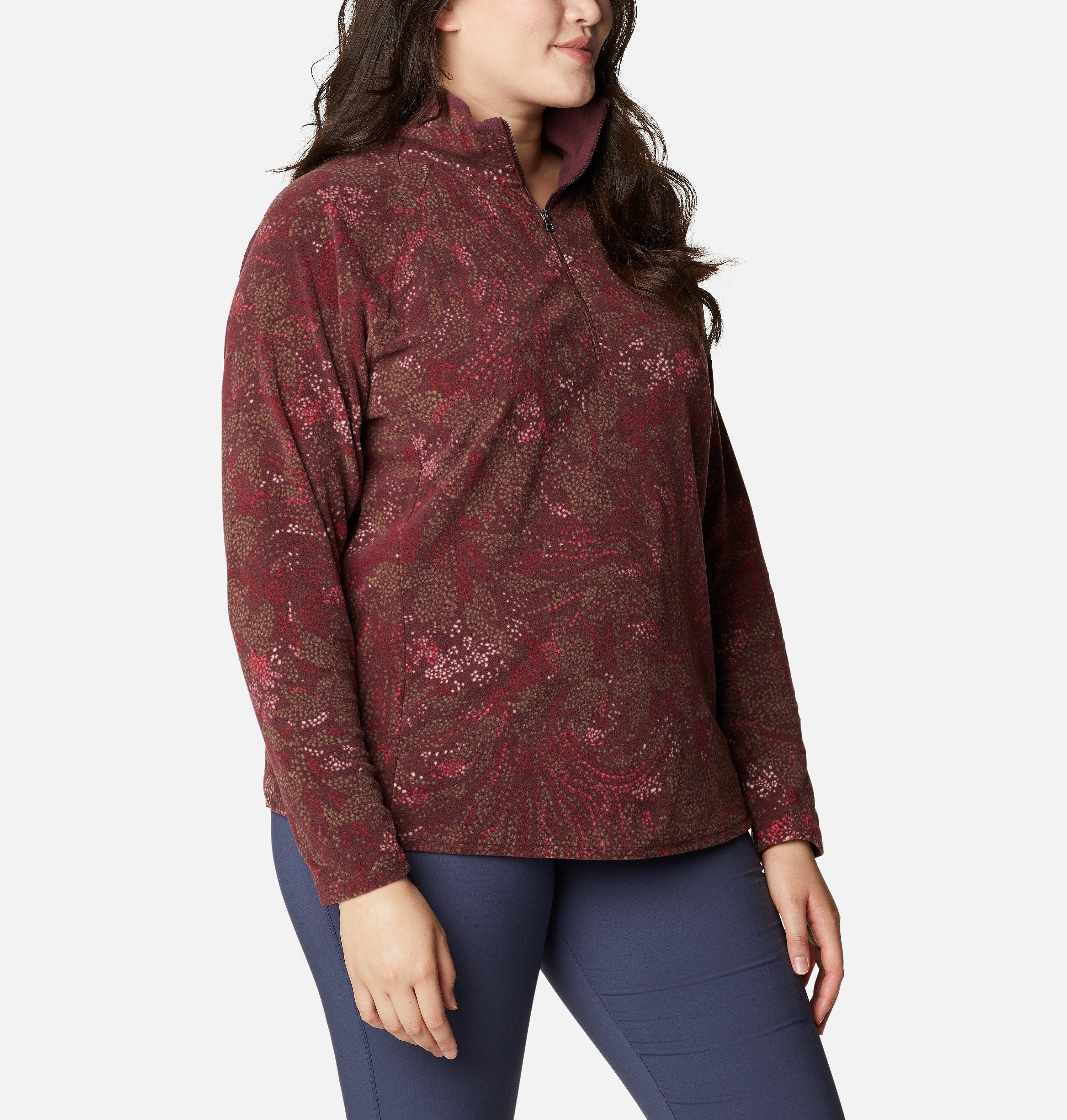 Women's Glacial IV Print Half Zip Pullover - Plus Size 5