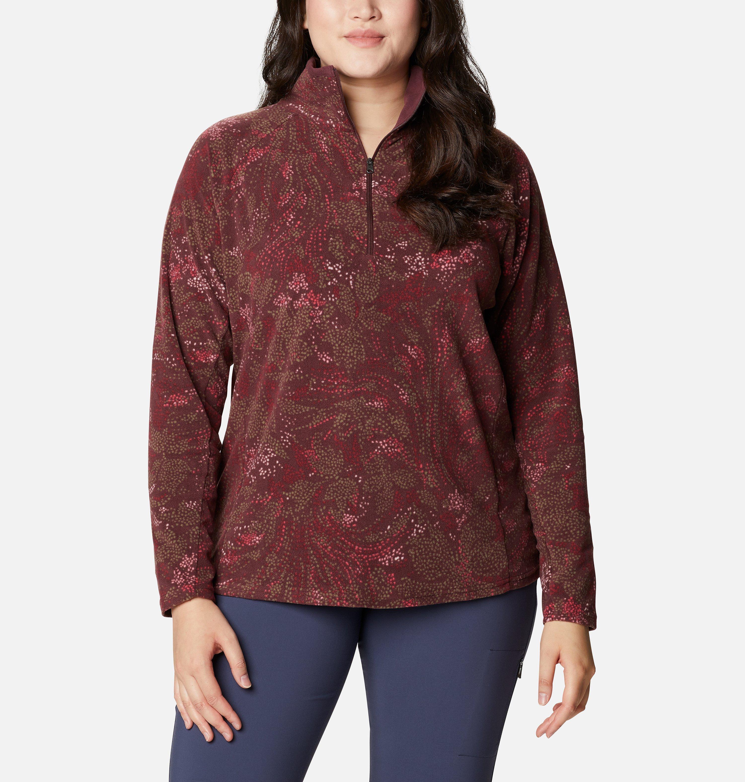 Women's Glacial IV Print Half Zip Pullover - Plus Size 1