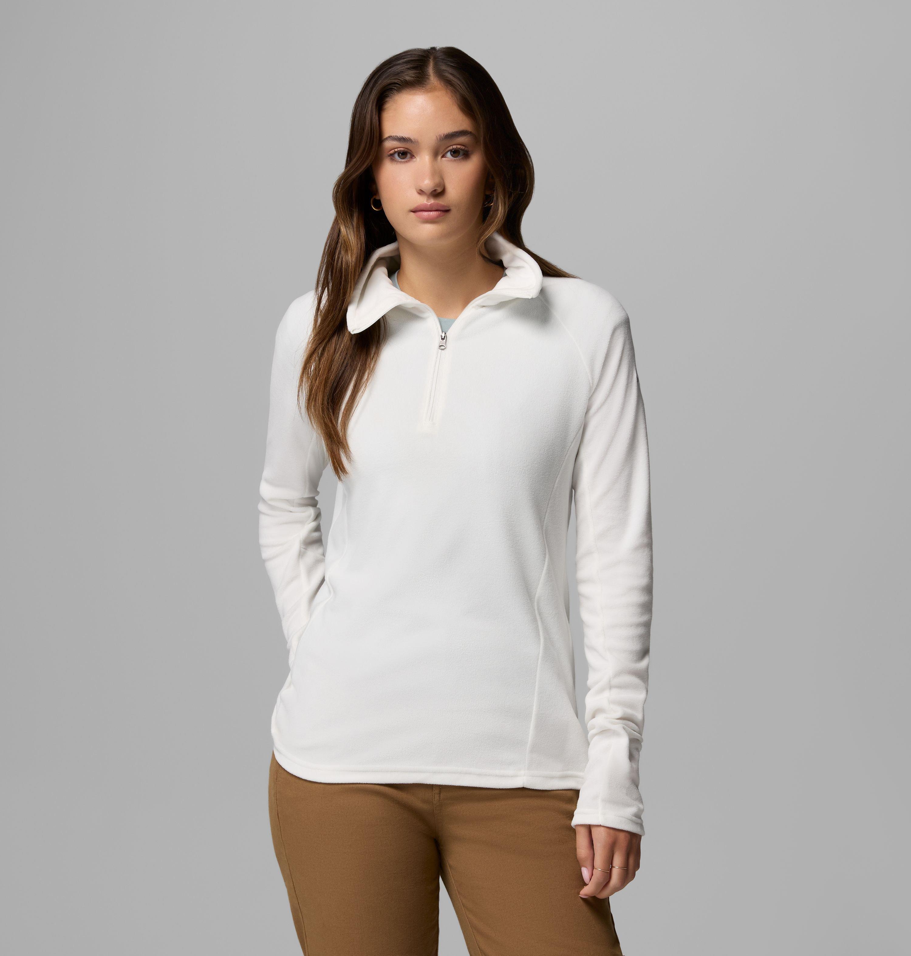 Columbia Sportswear Women's White Columbia - Glacial™ Iv Half Zip Fleece - Sea Salt Extra Small
