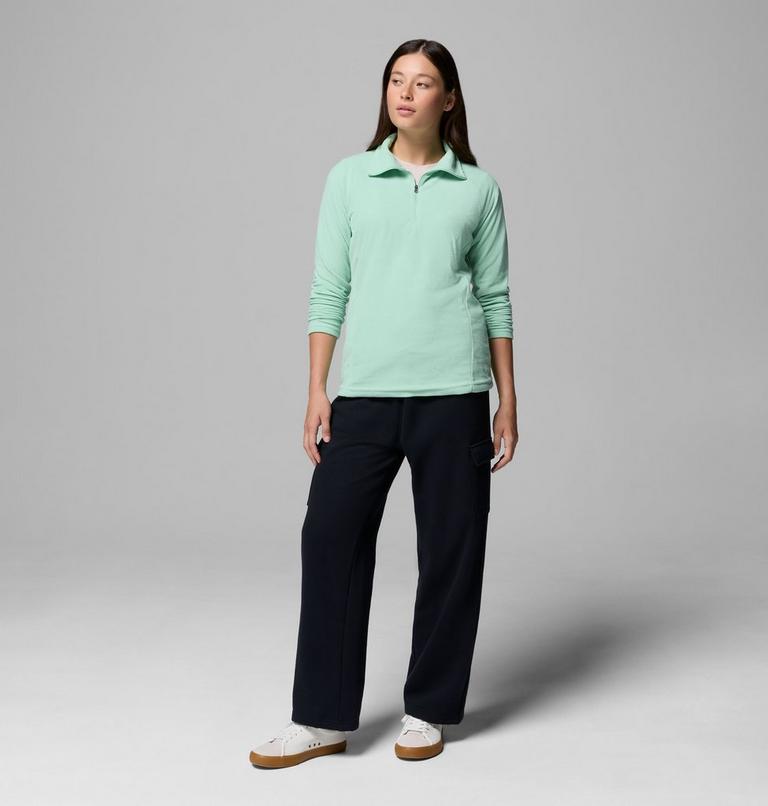 Women's Glacial IV Half Zip Fleece, Color: New Mint, image 2